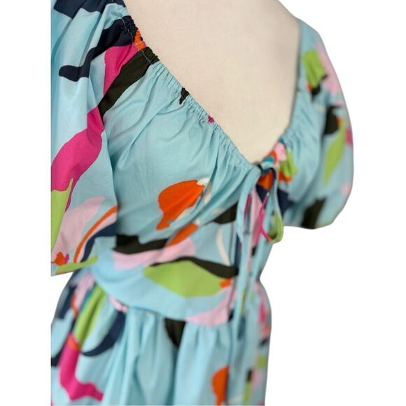 NWT A New Day floral puff sleeve cotton dress - M - Picture 8 of 10